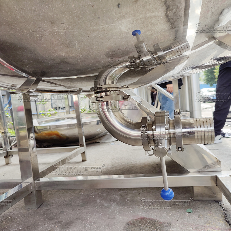 Смешанный бак для жидкости с высокой пропускной способностью 500L однослойный смеситель из нержавеющей стали.