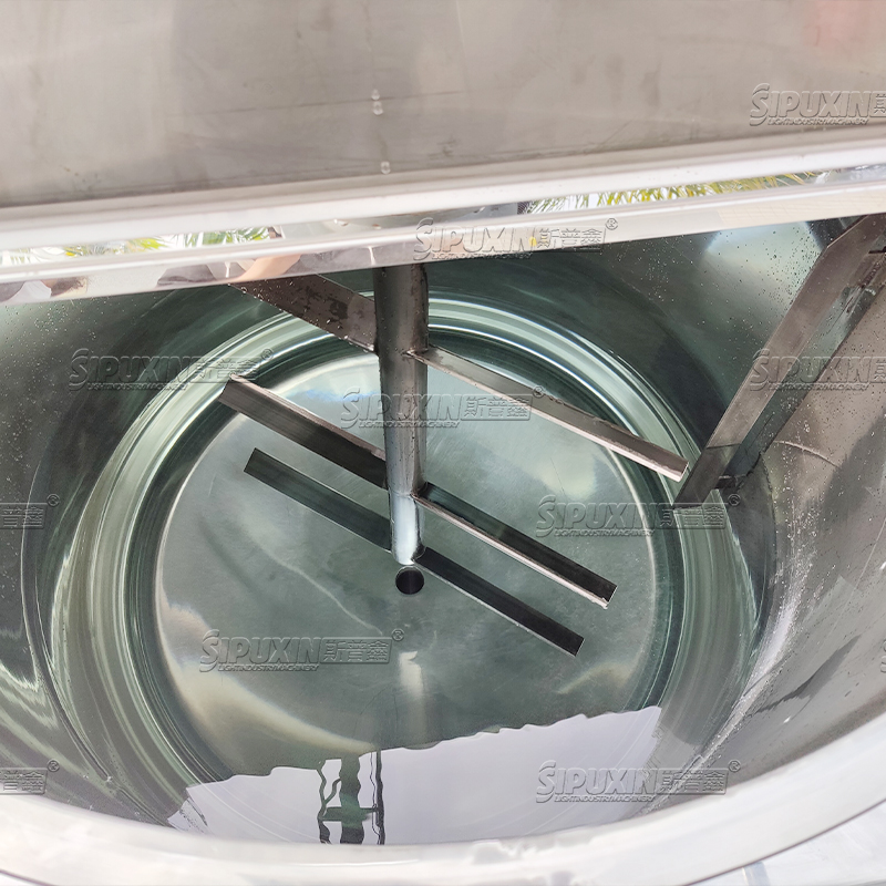 Смешанный бак для жидкости с высокой пропускной способностью 500L однослойный смеситель из нержавеющей стали.